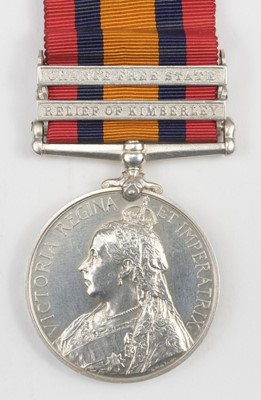 Lot 161 - Boer War. A Queen's South Africa Medal to Private F. Graves, 18th Hussars