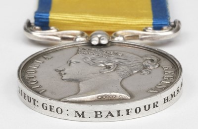 Lot 159 - Baltic Medal 1854-55 (Lieut: Geo: M. Balfour H.M.S. Ajax