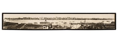 Lot 99 - Shanghai. Panoramic view of the Bund, Shanghai, c. 1926/27, gelatin silver print