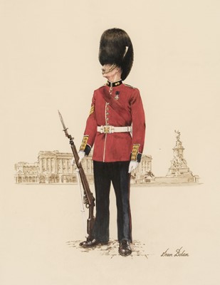 Lot 30 - Bolan (Sean). Queen's Guard, watercolour on paper