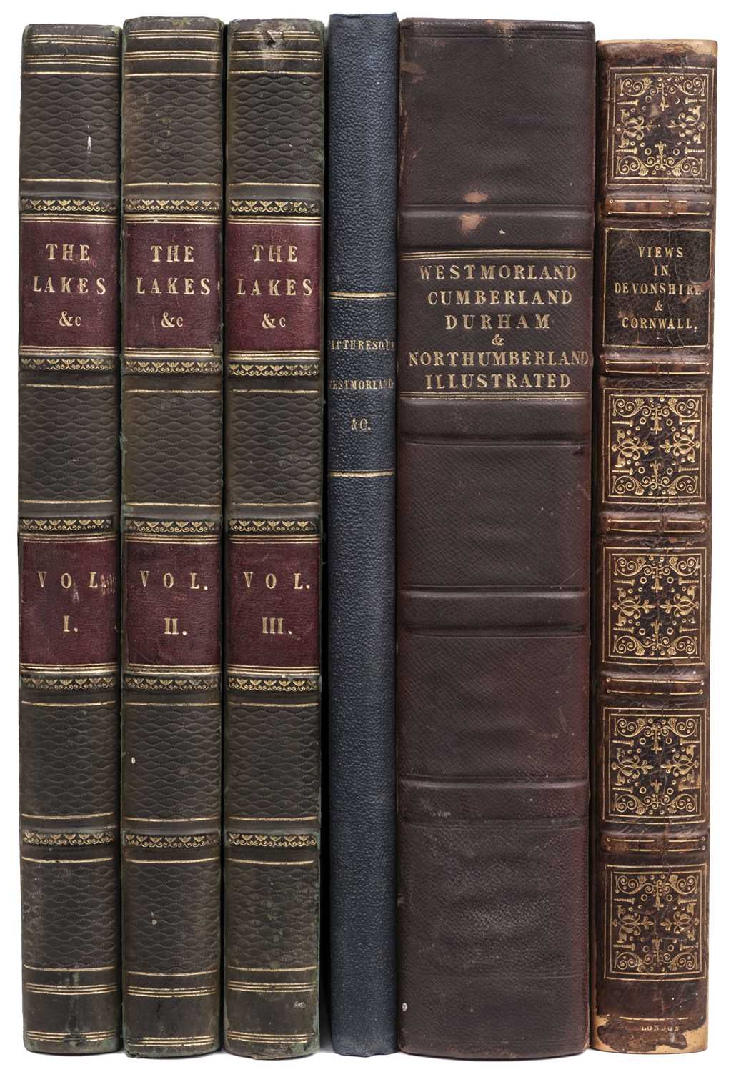 Lot 340 - Rose (Thomas). Westmorland, Cumberland, Durham and Northumberland, 3 volumes circa 1835