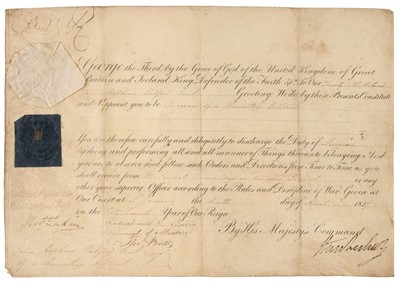 Lot 169 - George III (1738-1820). A group of 3 documents signed, ‘George R’, 1802, 1805 & 1807