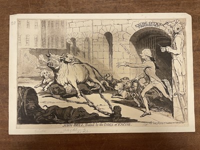 Lot 126 - Gillray (James). The Injured Count, S[trathmore] - published by C. Morgan, circa 1786