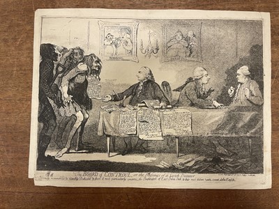 Lot 126 - Gillray (James). The Injured Count, S[trathmore] - published by C. Morgan, circa 1786
