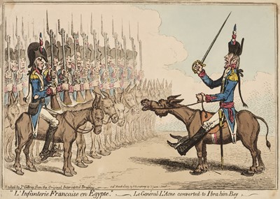 Lot 140 - Gillray (James).; L'Infanterie Francaise en Egypte..., 1799