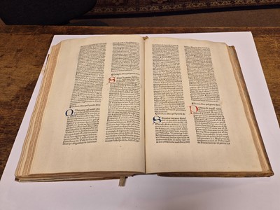 Lot 224 - Duranti (Giullelmus). Rationale Divinorum Officiorum, Rome: Hahn and de Lucca, 1473