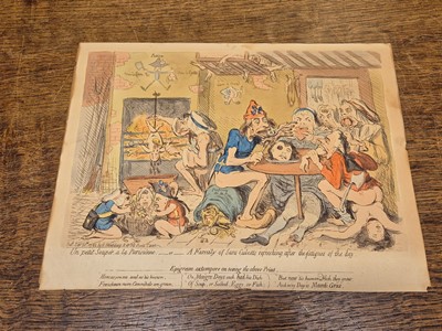 Lot 120 - Gillray (James). Smelling out a Rat; London: H. Humphreys, December 3rd, 1790