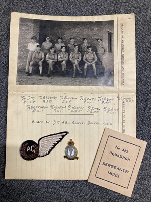 Lot 250 - Logbook. Sergeant R.E. Newbold, 355 Squadron, RAF