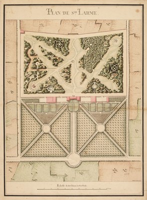 Lot 165 - Garden Plan. Plan de Ste. Larme, circa 1820