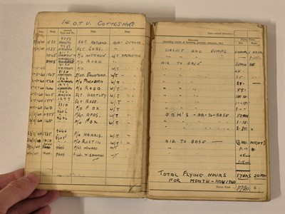Lot 248 - Logbook. Flight Lieutenant D. Walker, 44 Squadron, Royal Air Force, 51 operations
