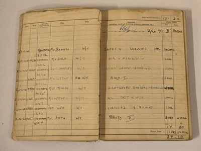 Lot 248 - Logbook. Flight Lieutenant D. Walker, 44 Squadron, Royal Air Force, 51 operations