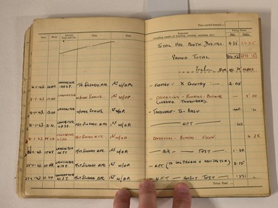 Lot 248 - Logbook. Flight Lieutenant D. Walker, 44 Squadron, Royal Air Force, 51 operations