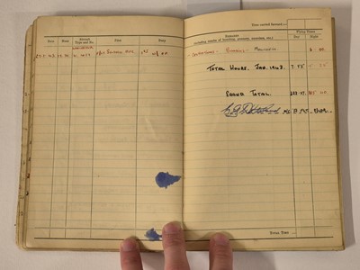 Lot 248 - Logbook. Flight Lieutenant D. Walker, 44 Squadron, Royal Air Force, 51 operations