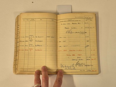 Lot 248 - Logbook. Flight Lieutenant D. Walker, 44 Squadron, Royal Air Force, 51 operations