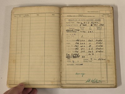 Lot 248 - Logbook. Flight Lieutenant D. Walker, 44 Squadron, Royal Air Force, 51 operations