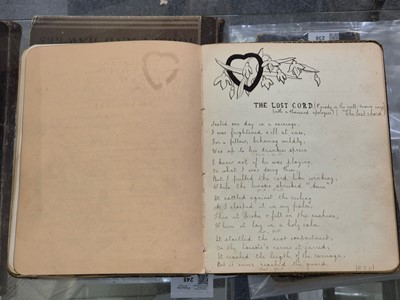 Lot 306 - Scrap Album. A scrap album, probably by a member of the Strachey family, circa 1889