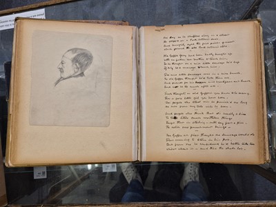 Lot 306 - Scrap Album. A scrap album, probably by a member of the Strachey family, circa 1889