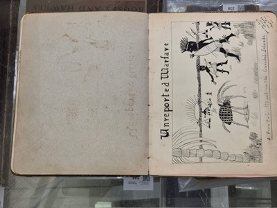 Lot 306 - Scrap Album. A scrap album, probably by a member of the Strachey family, circa 1889