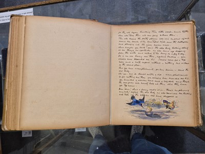 Lot 306 - Scrap Album. A scrap album, probably by a member of the Strachey family, circa 1889