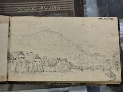 Lot 306 - Scrap Album. A scrap album, probably by a member of the Strachey family, circa 1889