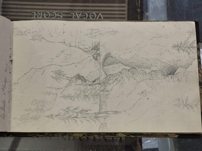 Lot 306 - Scrap Album. A scrap album, probably by a member of the Strachey family, circa 1889