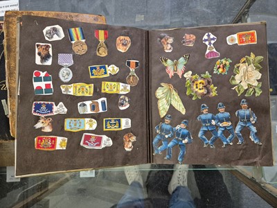Lot 306 - Scrap Album. A scrap album, probably by a member of the Strachey family, circa 1889