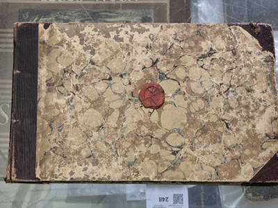 Lot 306 - Scrap Album. A scrap album, probably by a member of the Strachey family, circa 1889