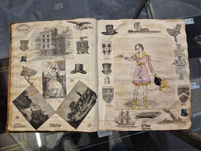 Lot 306 - Scrap Album. A scrap album, probably by a member of the Strachey family, circa 1889