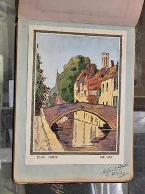 Lot 306 - Scrap Album. A scrap album, probably by a member of the Strachey family, circa 1889