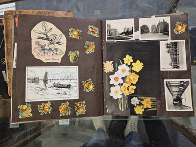 Lot 306 - Scrap Album. A scrap album, probably by a member of the Strachey family, circa 1889