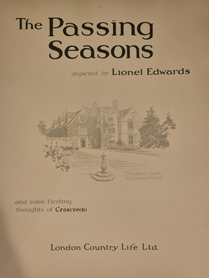 Lot 392 - Edwards (Lionel). The Passing Seasons..., 1927