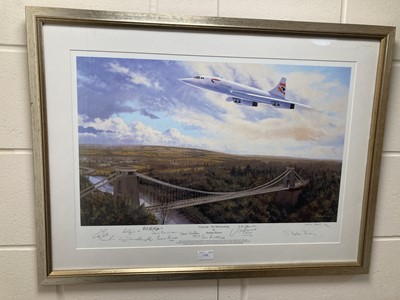 Lot 236 - Brown (Stephen). Concorde - The Homecoming, artist proof 32/50 colour print