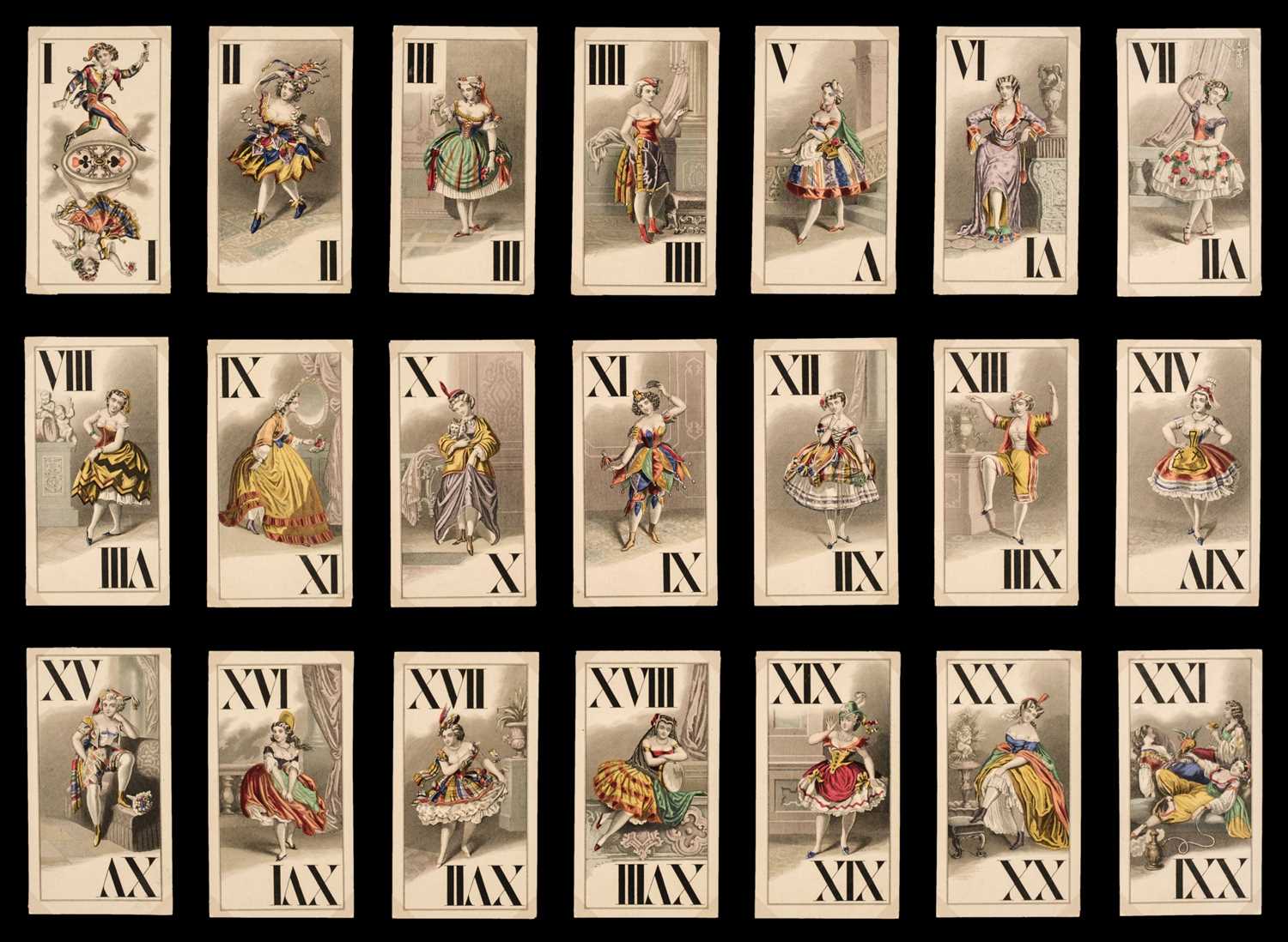 Lot 383 - Austrian Tarot. Ballerina Tarock, Vienna, Austria: E. Knepper & Co., 1865