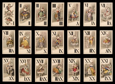 Lot 383 - Austrian Tarot. Ballerina Tarock, Vienna, Austria: E. Knepper & Co., 1865