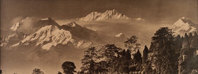 Lot 101 - Smith (J. Burlington, fl. 1888-1929, attributed to). Panoramic view of Mount Kangchenjunga, c. 1920