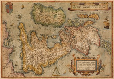 Lot 91 - British Isles. Ortelius (Abraham), Angliae, Scotiae et Hiberniae sive Britannicar:..., 1579 or later