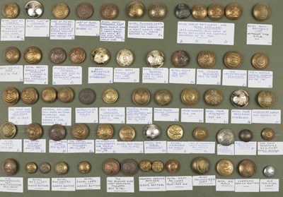 Lot 50 - Cap Badges. A nicely presented collection of military cap badges
