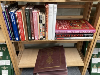 Lot 55 - Cap Badge Books. A collection of reference books