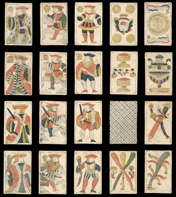 Lot 404 - Mexican playing cards. Spanish National pattern, Mexico: Don Pedro Cappe, circa 1830