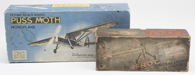 Lot 360 - Frog Model Aircraft. De Havilland 'Puss-Moth' Flying Model Aeroplane, circa 1930s