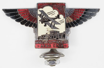 Lot 337 - Car Badge. Northamptonshire Flying Club, circa 1930s