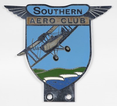 Lot 340 - Car Badge. Southern Aero Club, circa 1930s-1940s