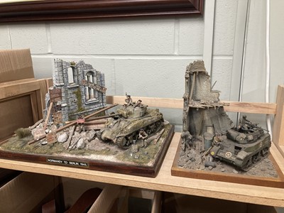 Lot 68 - Dioramas. WWII American dioramas (modern)