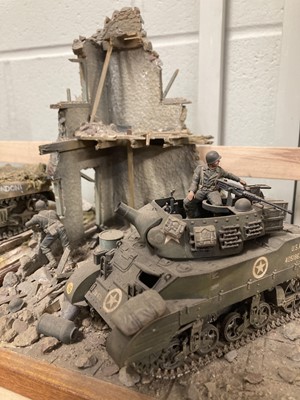 Lot 68 - Dioramas. WWII American dioramas (modern)