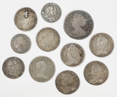 Lot 152 - British Coins. A small collection of early British milled coins