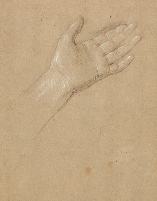 Lot 5 - Circle of Guido Reni (1575-1642). Head of a Youth, and Study of a female hand.., and two others