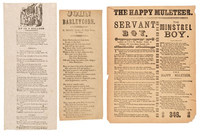 Lot 261 - Broadside Ballads. A group of 16 broadside ballads including 3 duplicates, c. 1860s