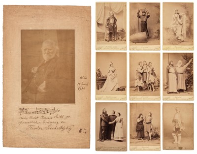 Lot 252 - Leschetizky (Theodor, 1830-1915). Portrait photograph..., and others