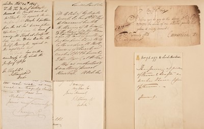 Lot 217 - Wellesley (Arthur, 1769-1852). Two Autograph Letters Signed in the third person, `1845