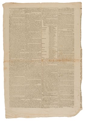 Lot 316 - United States Constitution. The General Evening Post (London), nos. 8416 & 8417, 1787